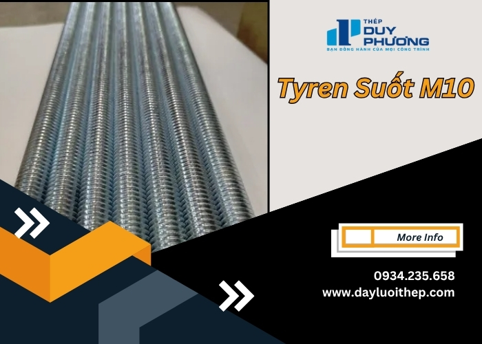 Tyren Suốt M10 Là Gì? Bảng Giá Mới Nhất Chi Tiết 2026 - Thép Duy Phương