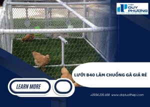 Lưới B40 làm chuồng gà giá rẻ