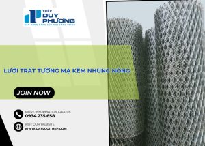 Lưới trát tường mạ kẽm nhúng nóng