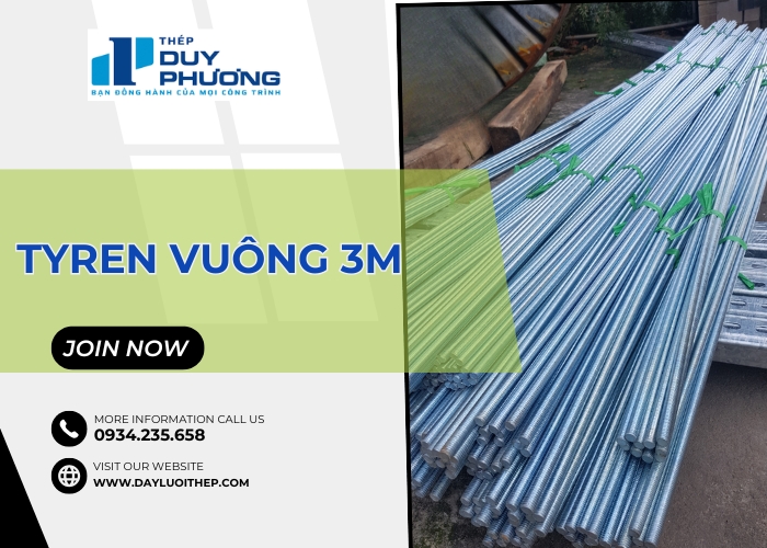 Tyren Rasif Tyren Vuông 3m – Giải Pháp Cốp Pha Chắc Chắn, Bền Bỉ & Tiết Kiệm - Thép ...