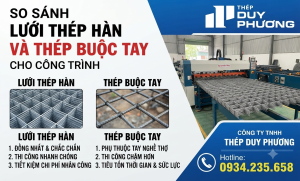 so sánh lưới thép hàn và thép buộc tay
