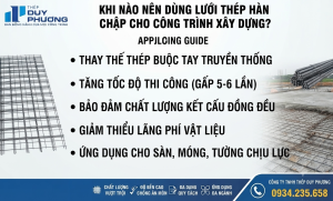 khi nào nên dùng lưới thép hàn chập?